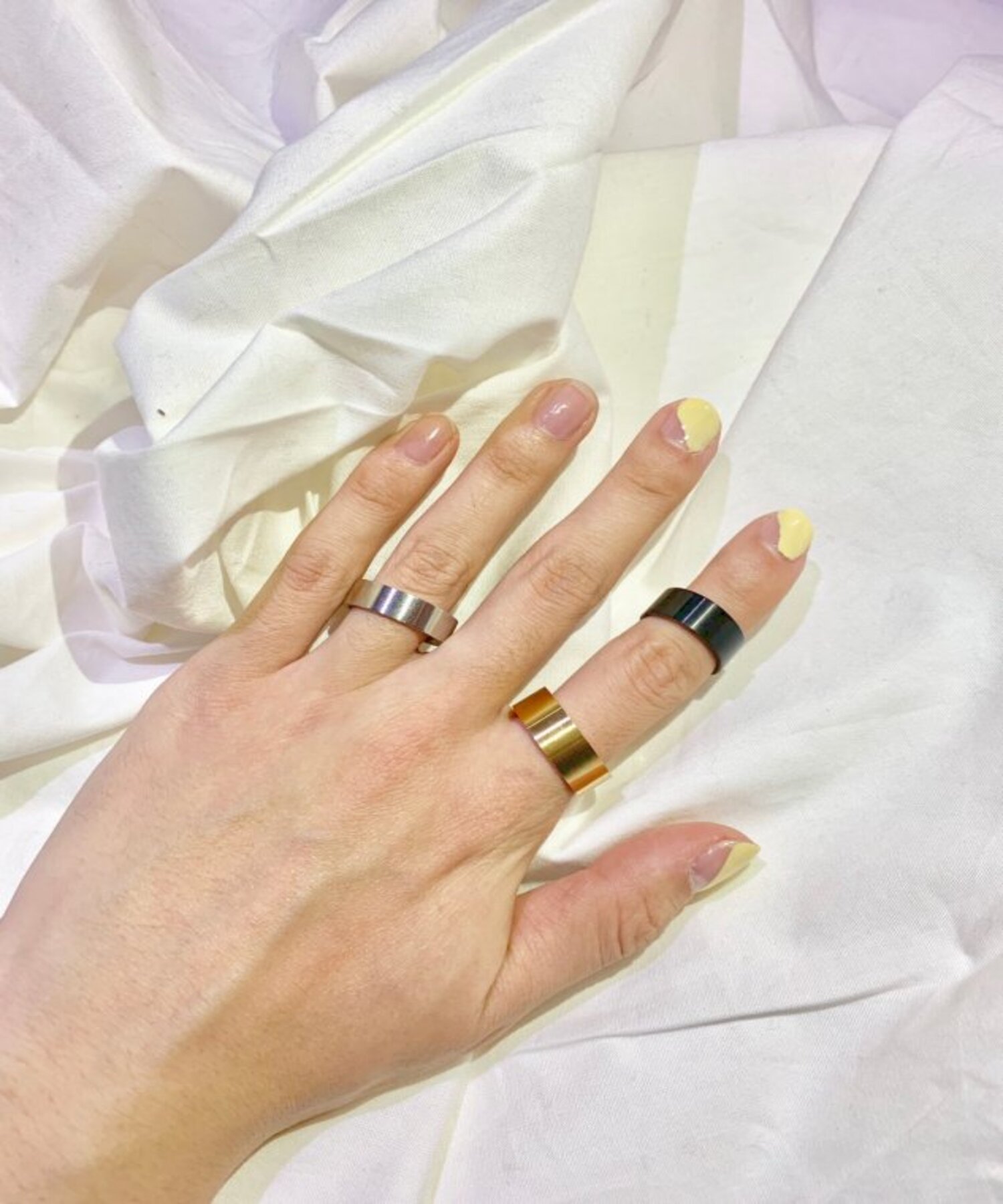 Chikashitsu + 【Chikashitsu +】simple ring シンプルリング ステンレス マルチサイズ ネバーマインドザエックスユー／チカシツプラス アクセサリー・腕時計 リング・指輪 ゴールド ブラック シルバー