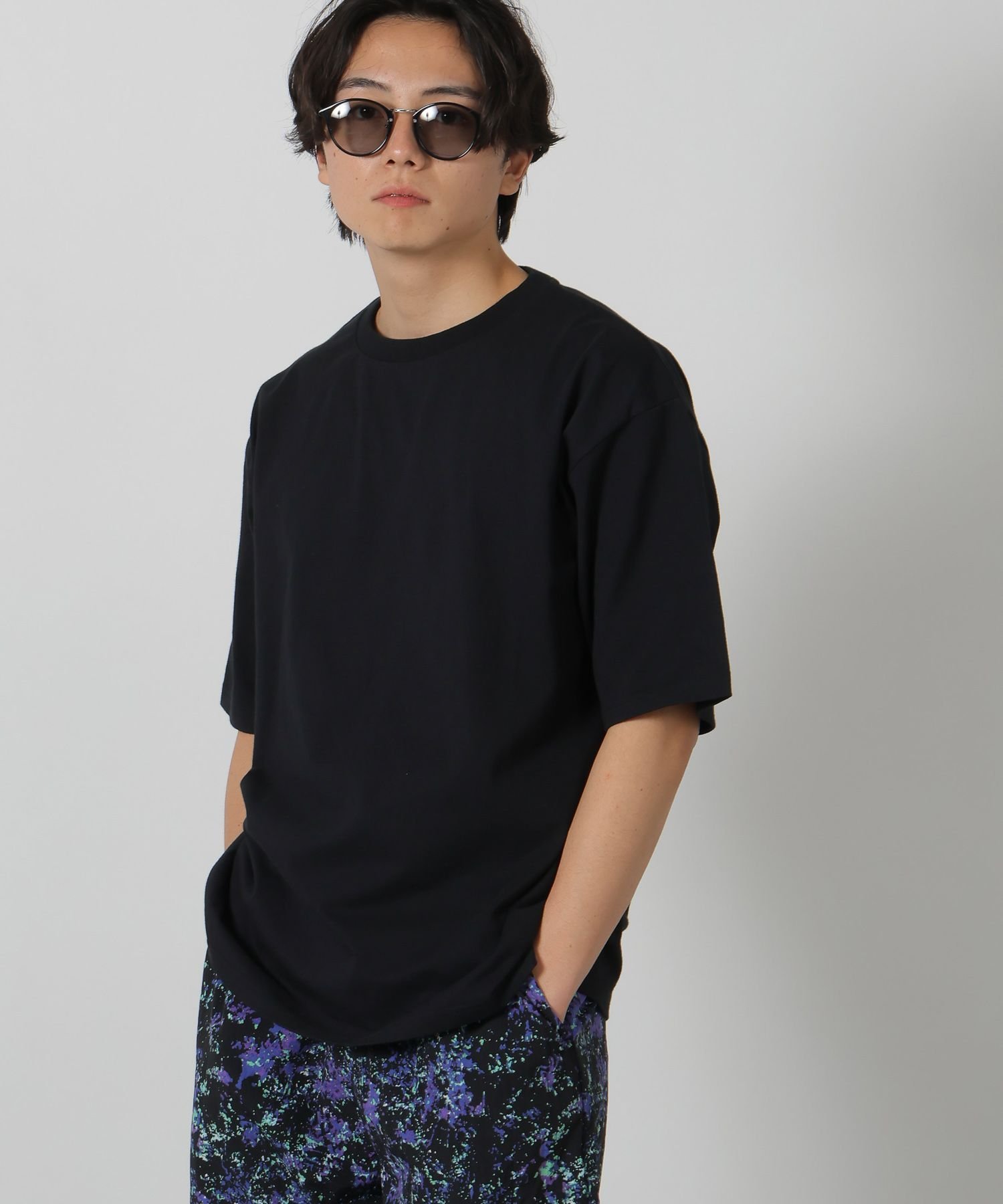 LAKOLE ベーシックカットソー半袖 ラコレ トップス カットソー・Tシャツ イエロー グリーン ピンク ホワイト ブラック グレー