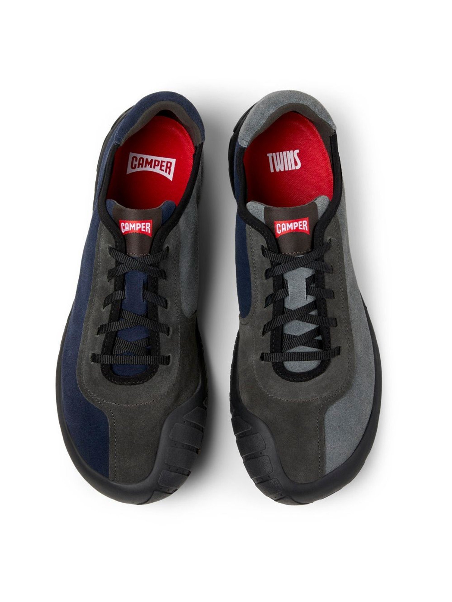 CAMPER [カンペール] TWINS / レザースニーカー カンペール シューズ・靴 スニーカー グレー【送料無料】