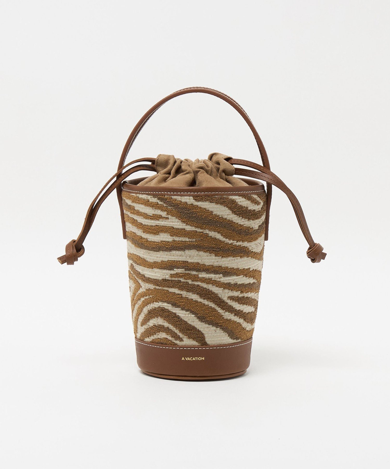 UNITED ARROWS ＜A VACATION＞BONBON ZEBRA バケットバッグ ユナイテッドアローズ バッグ ハンドバッグ ブラウン