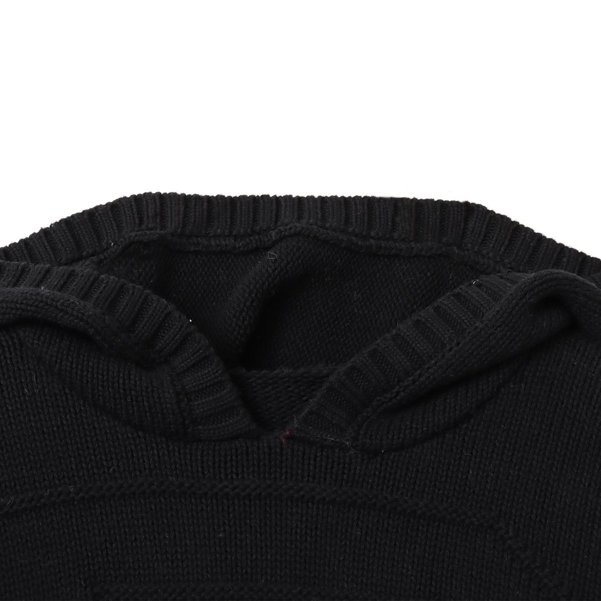 atmos pink atmos pink Big Logo Knit Hoodie BLACK アトモス トップス ニット ブラック