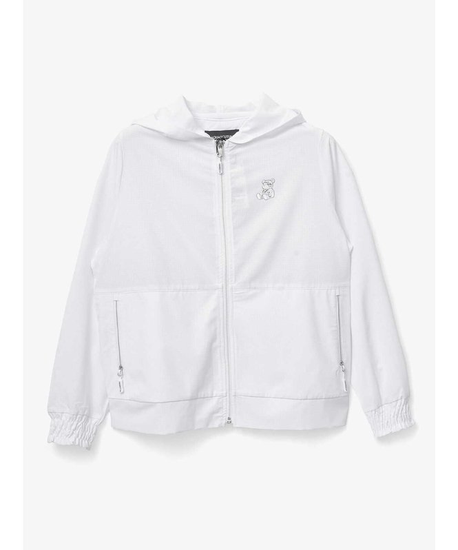 【SALE／50%OFF】Aquascutum GOLF GOLF WOMEN ドットメッシュパーカー アクアスキュータム ジャケット・アウター その他のジャケット・アウター ホワイト ブラック【送料無料】