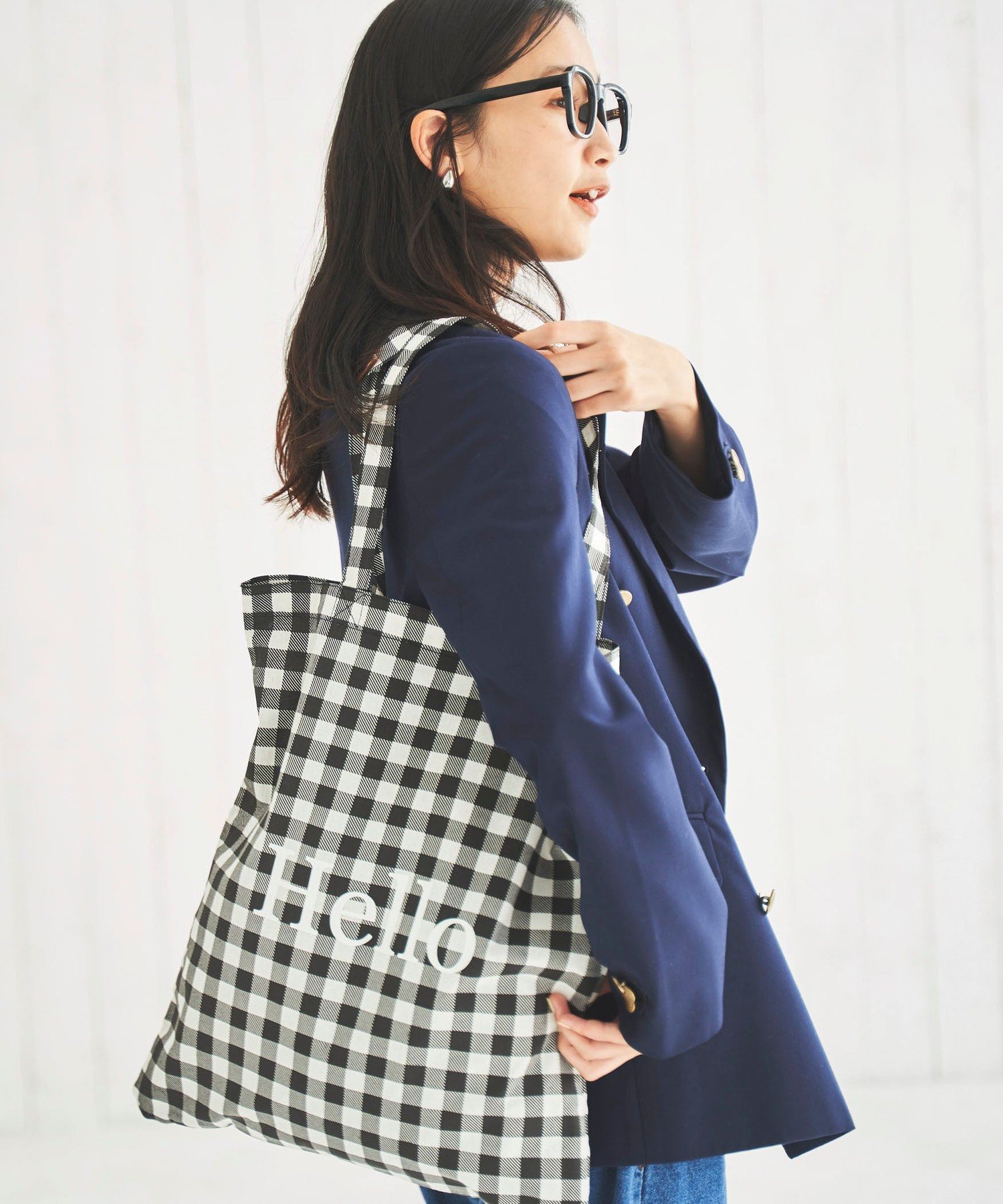 【SALE／15%OFF】coen Helloロゴトートバッグ コーエン バッグ トートバッグ ブラック グレー ピンク イエロー ブルー パープルのサムネイル