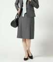 【SALE/52%OFF】NEWYORKER WOMEN L-SIZE 【L】ウールシルクピンドット タックフレアスカート ニューヨーカー エルサイズ スカート その他のスカート ネイビー【送料無料】