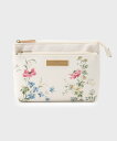 LAURA ASHLEY HOME ポピー メドウ柄 ポーチ ローラ アシュレイ 財布・ポーチ・ケース ポーチ グレー ホワイト【送料無料】