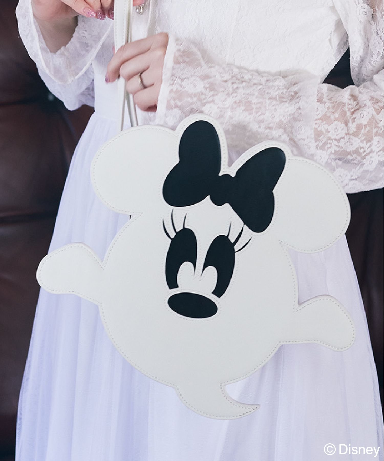 【SALE／40%OFF】Areeam ミニー/おばけ型蓄光ショルダーバッグ アリーム バッグ ショルダーバッグ ホワイト【送料無料】