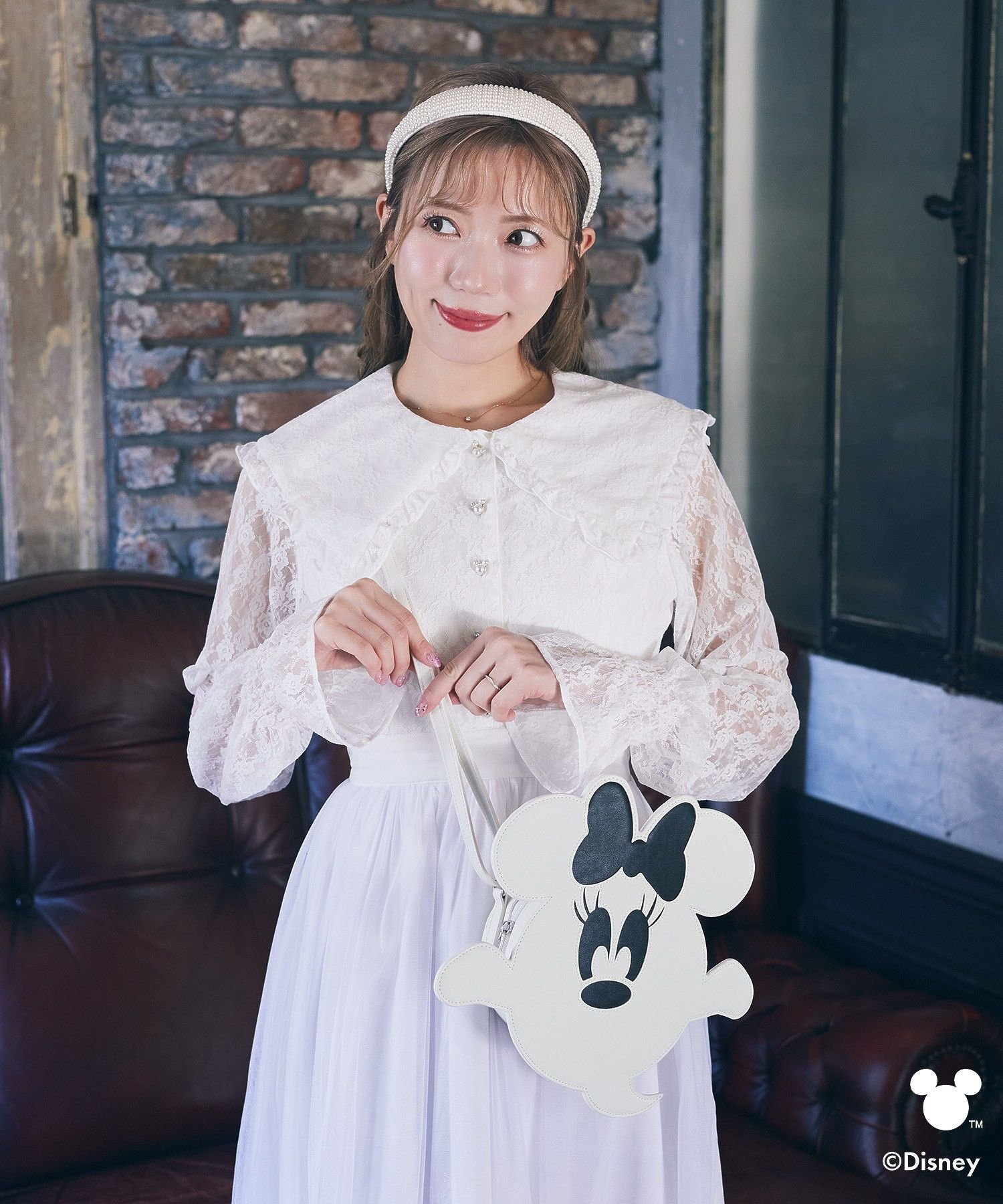 【SALE／40%OFF】Areeam ミニー/おばけ型蓄光ショルダーバッグ アリーム バッグ ショルダーバッグ ホワイト【送料無料】
