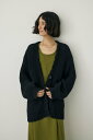 【SALE/50%OFF】MOUSSY メランジニットカーディガン コットン*リサイクルポリエステル混 マウジー トップス カーディガン ブラック ピンク ベージュ【送料無料】