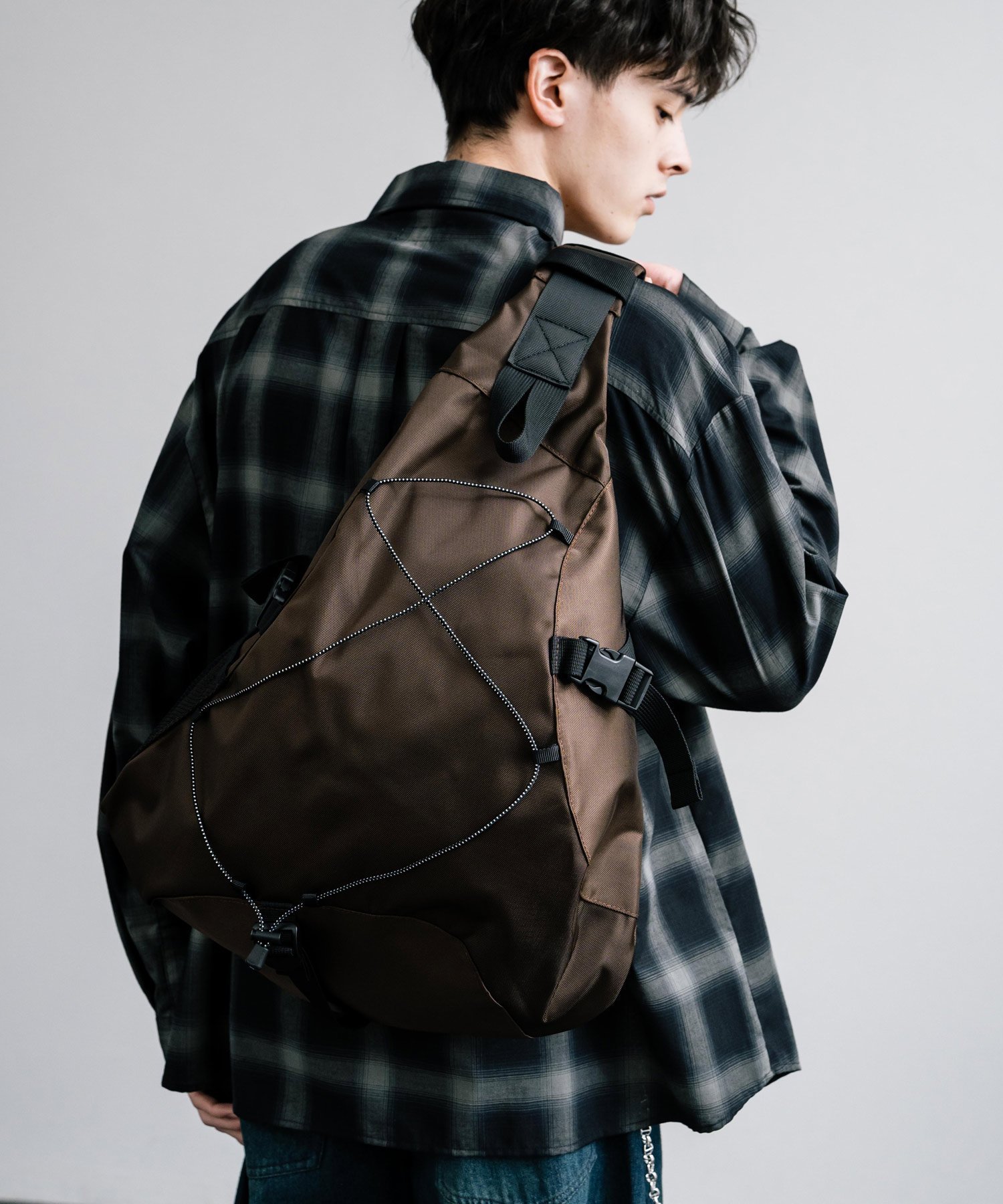 Rocky Monroe ワンショルダーバッグ ロッキーモンロー バッグ ショルダーバッグ ネイビー ブラック ブラウン グレー