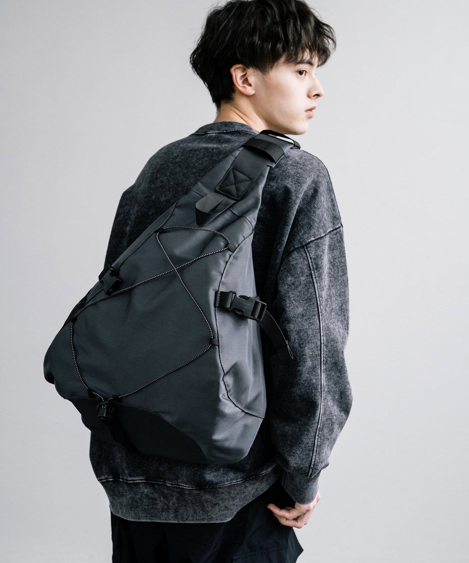 Rocky Monroe ワンショルダーバッグ ロッキーモンロー バッグ ショルダーバッグ ネイビー ブラック ブラウン グレー