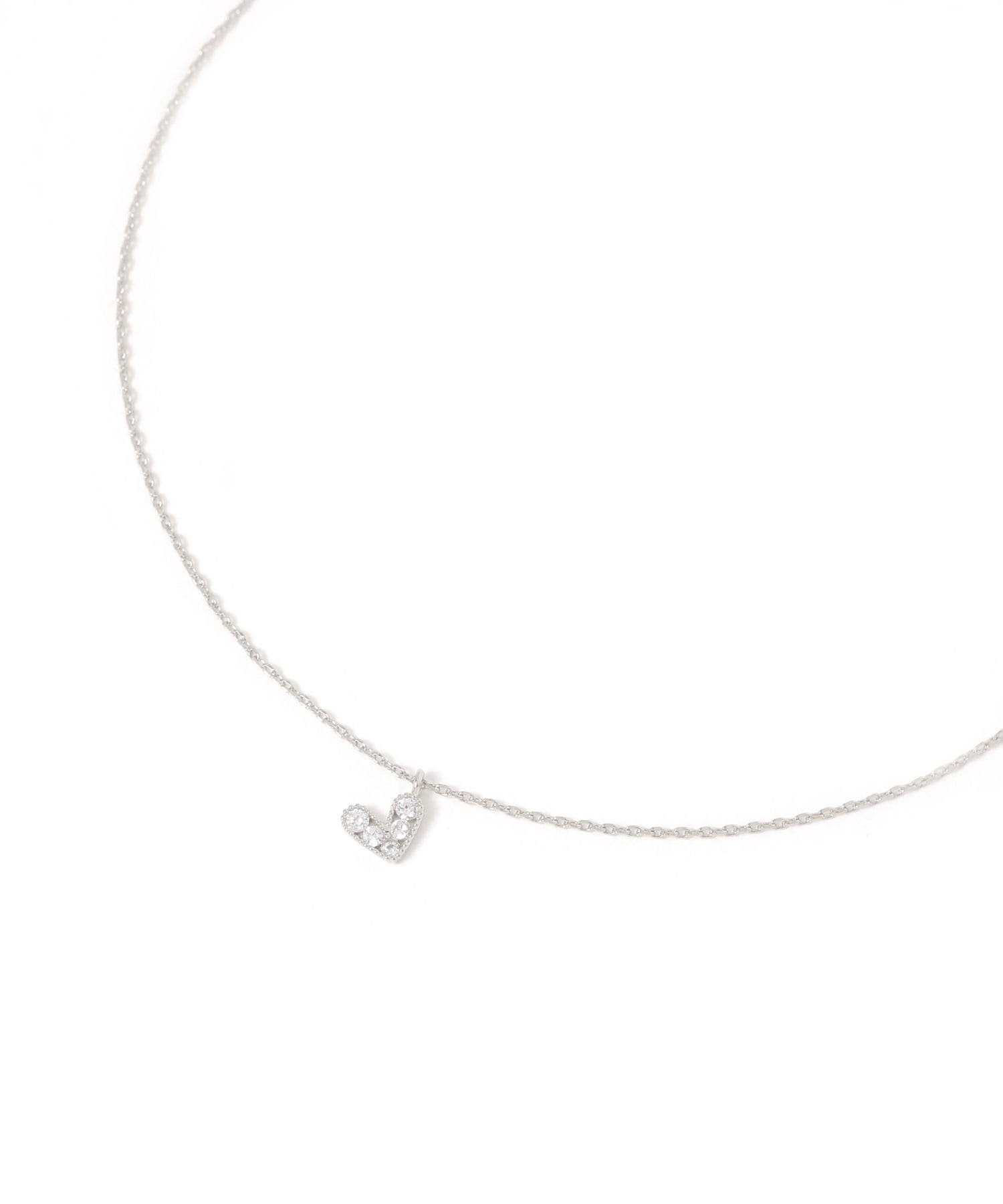 LAKOLE リーンハートネックレス ラコレ アクセサリー・腕時計 ネックレス シルバー ゴールド