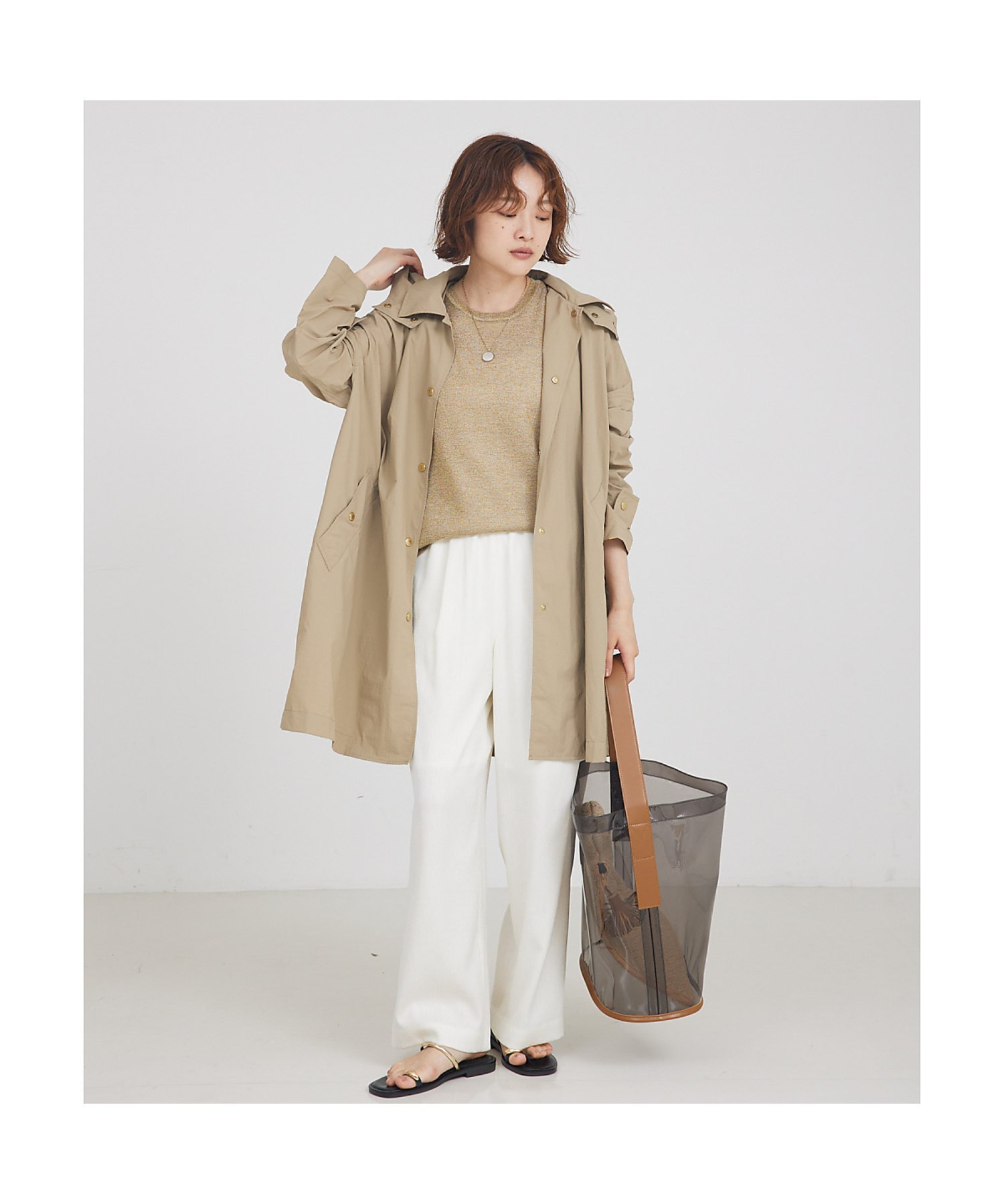 qualite 【Traditional Weatherwear】レインコート カリテ ファッション雑貨 折りたたみ傘 ベージュ【送料無料】