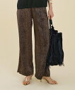 marmors 【marmors】original python print pants マイカアンドディール パンツ その他のパンツ グレー ブラウン【送料無...