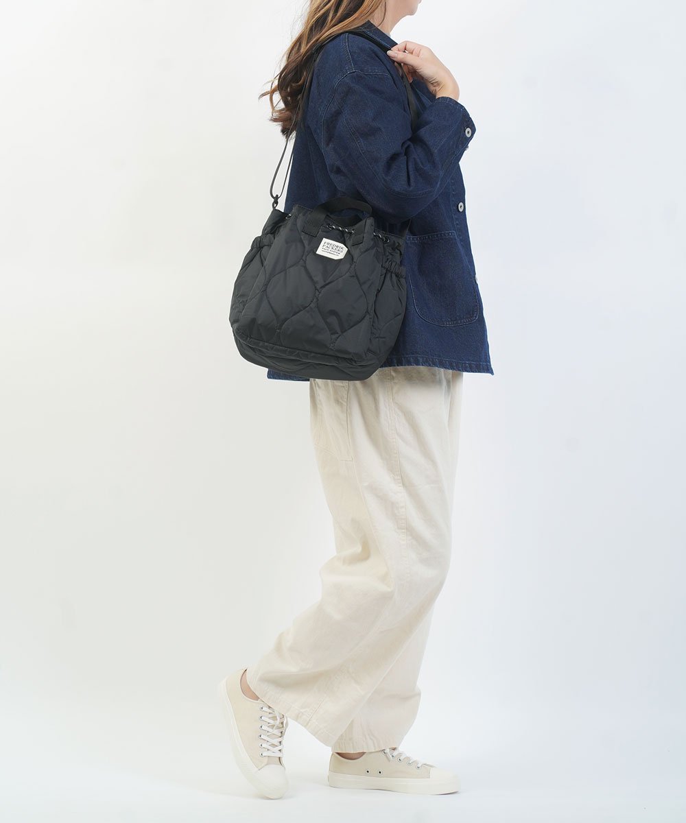 FREDRIK PACKERS フレドリックパッカーズ 70D BLOOM SHOULDER QUILTING ブルーコムブルー バッグ ショルダーバッグ ブラック【送料無料】
