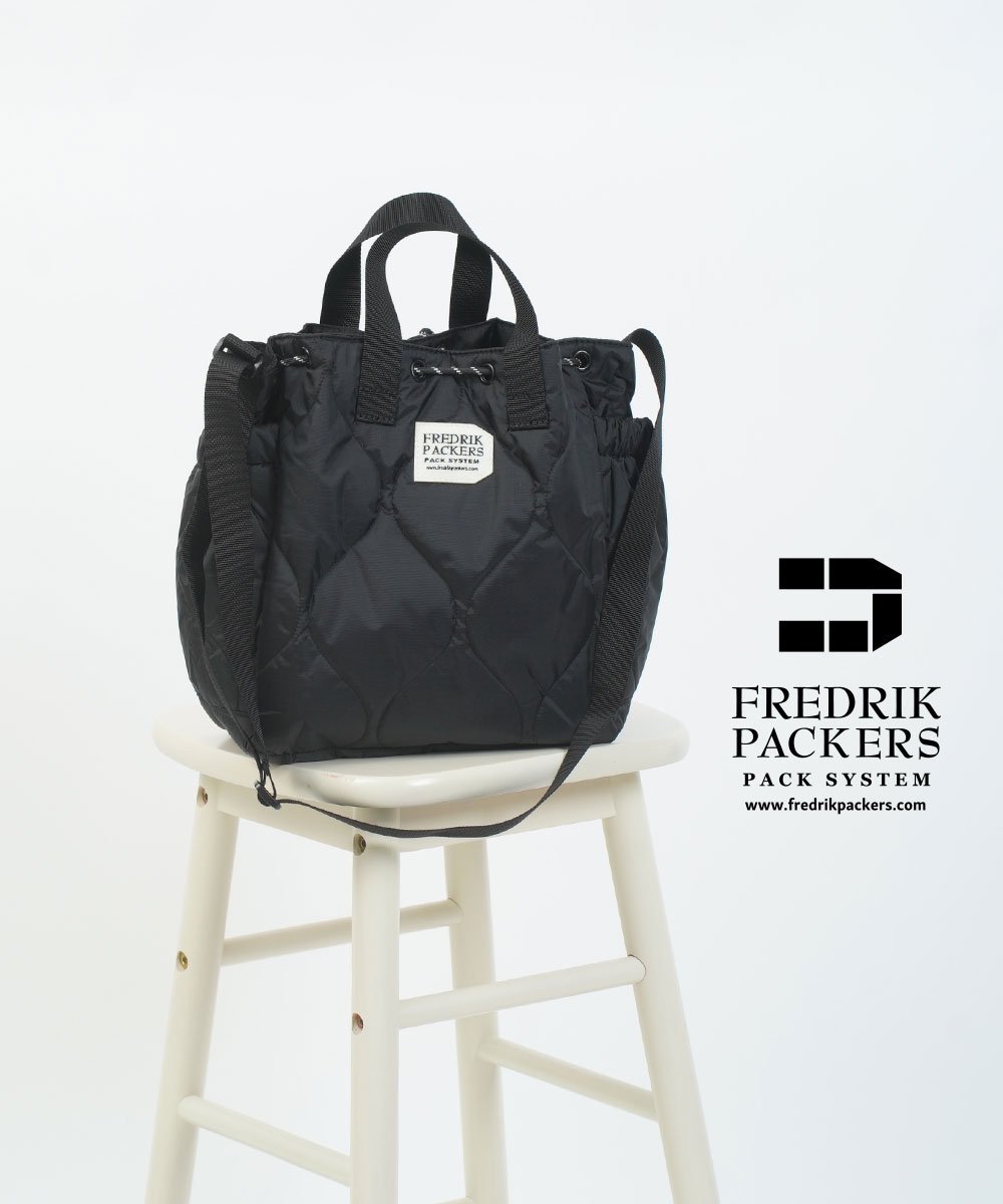 FREDRIK PACKERS フレドリックパッカーズ 70D BLOOM SHOULDER QUILTING ブルーコムブルー バッグ ショルダーバッグ ブラック【送料無料】