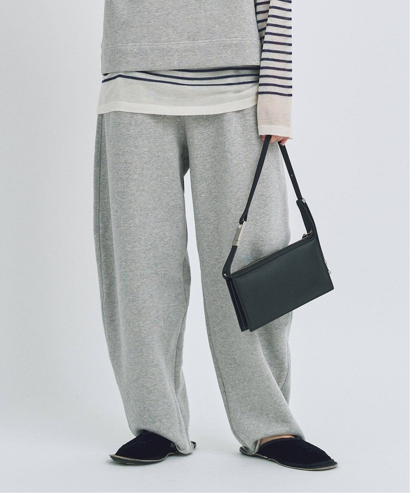 CALMER SWEAT PANTS / スウェットパンツ スピックアンドスパン パンツ ジャージ・スウェットパンツ グレー ホワイト【送料無料】