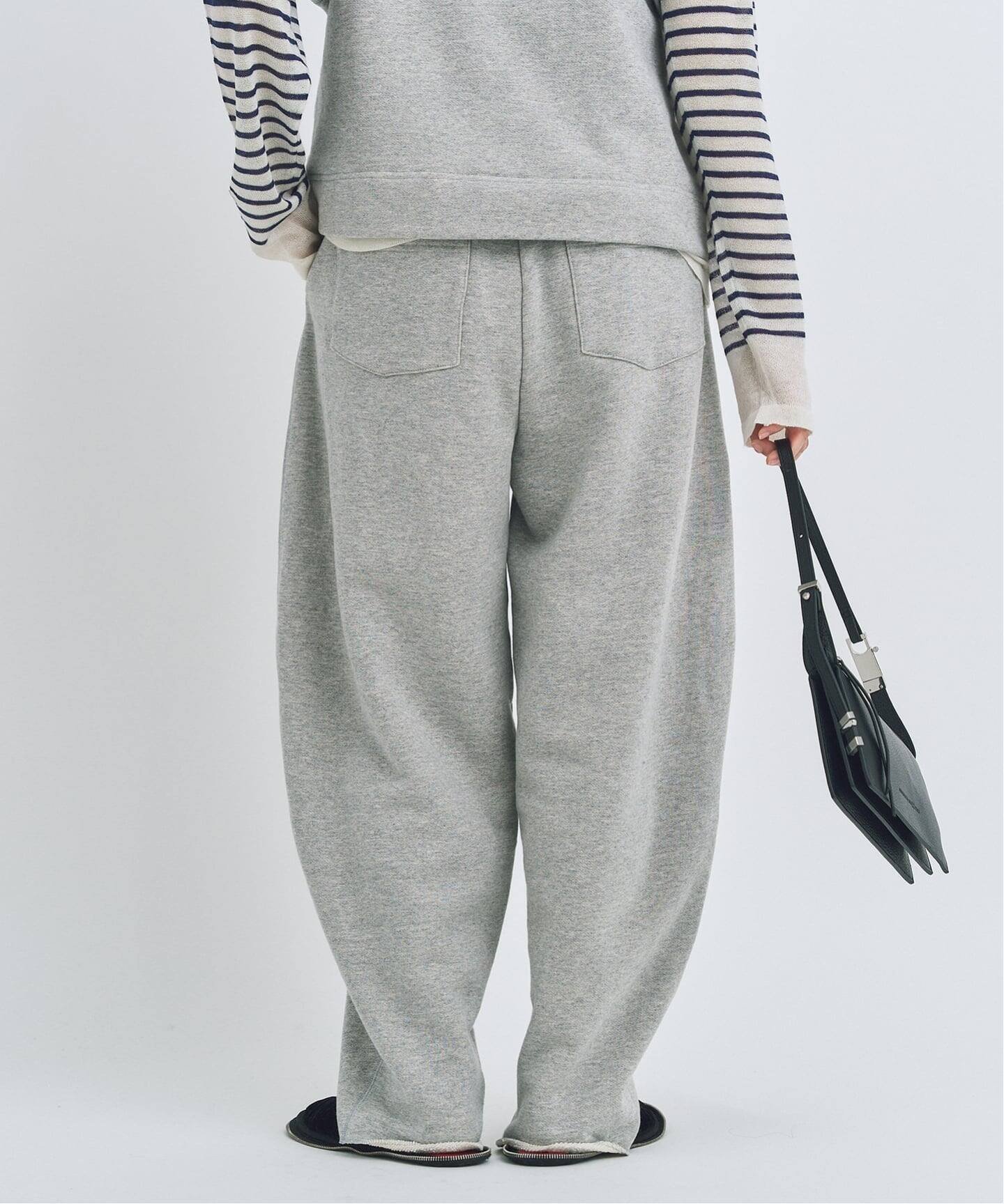 CALMER SWEAT PANTS / スウェットパンツ スピックアンドスパン パンツ ジャージ・スウェットパンツ グレー ホワイト【送料無料】