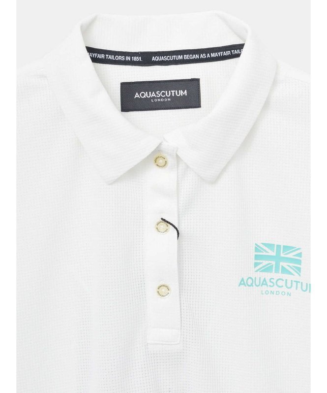 GOLF GOLF WOMEN クールマックスメッシュポロ アクアスキュータム トップス カットソー・Tシャツ ブルー パープル