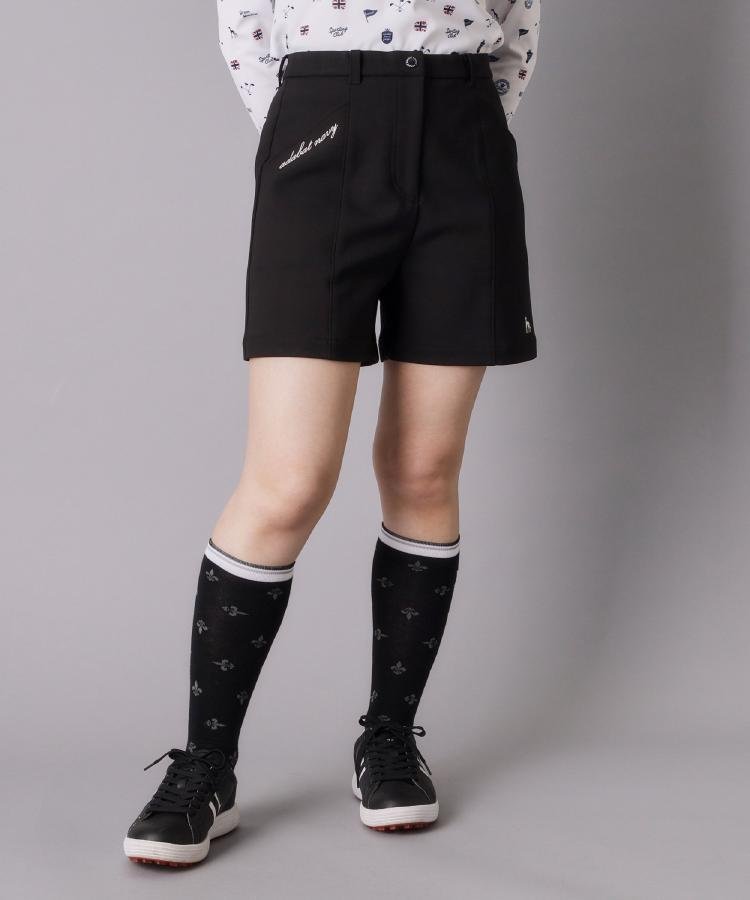 【ADABAT NAVY】ダウンファブリックキュロット アダバット パンツ その他のパンツ グレー ブラック