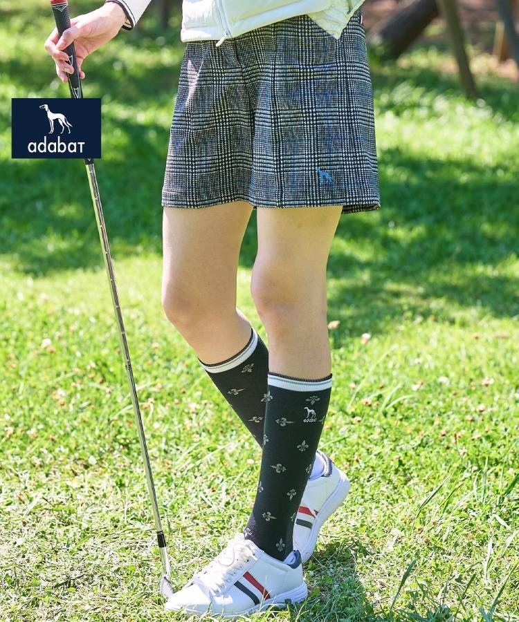 【ADABAT NAVY】ダウンファブリックキュロット アダバット パンツ その他のパンツ グレー ブラック
