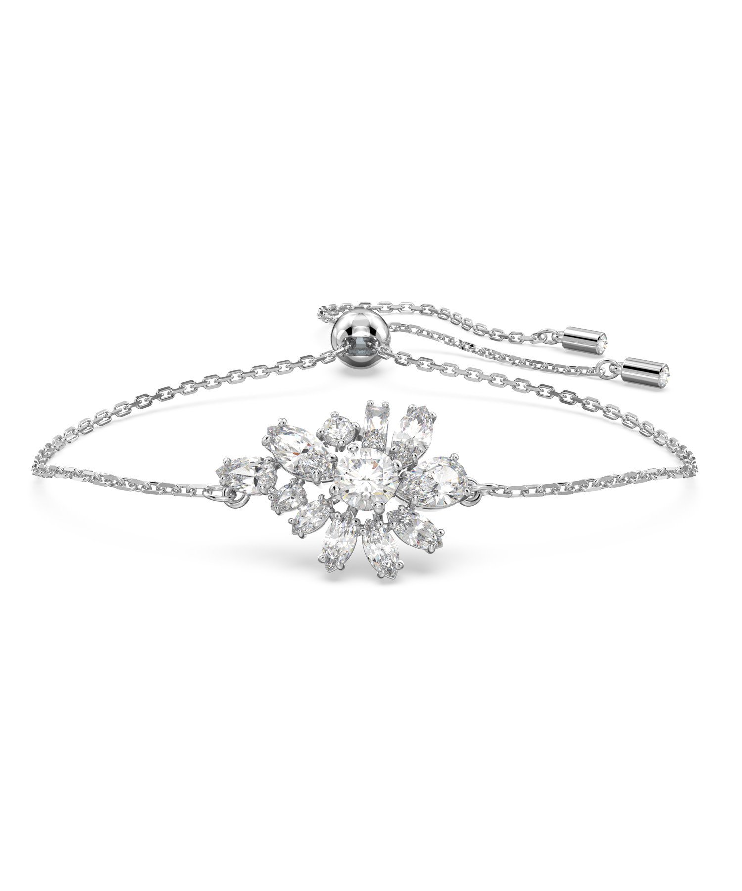 スワロフスキー 【SALE／30%OFF】SWAROVSKI 【公式】【スワロフスキー】Gema ブレスレット, ミックスカット, フラワー, ホワイト, ロジウム・プレーティング スワロフスキー アクセサリー・腕時計 ブレスレット・バングル ホワイト【送料無料】