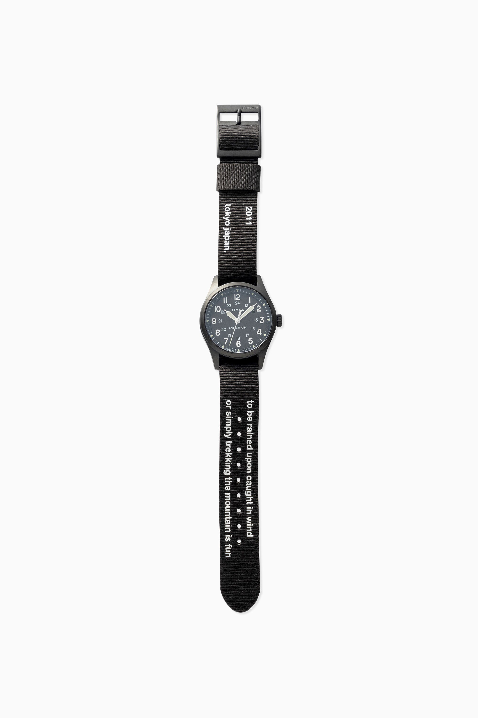 and wander TIMEX and wander EXPEDITION NORTH FIELD POST SOLAR アンドワンダー スポーツ アウトドア用品 アウトドア レジャー キャンプ用品 ブラック【送料無料】