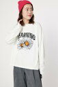 ロデオクラウンズ トップス レディース RODEO CROWNS WIDE BOWL YEARNING FLOWER L/S Tシャツ ロデオクラウンズワイドボウル トップス カットソー・Tシャツ ホワイト ブラック グリーン