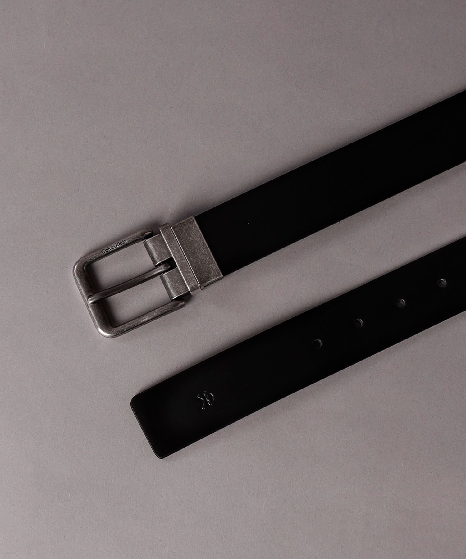 Calvin Klein Jeans Accessory (M)【公式ショップ】 カルバンクライン ブラックレザーリバーシブルベルト35mm Calvin Klein Jeans Accessory 4G7029G カルバン・クライン ファッション雑貨 ベルト ブラック【送料無料】