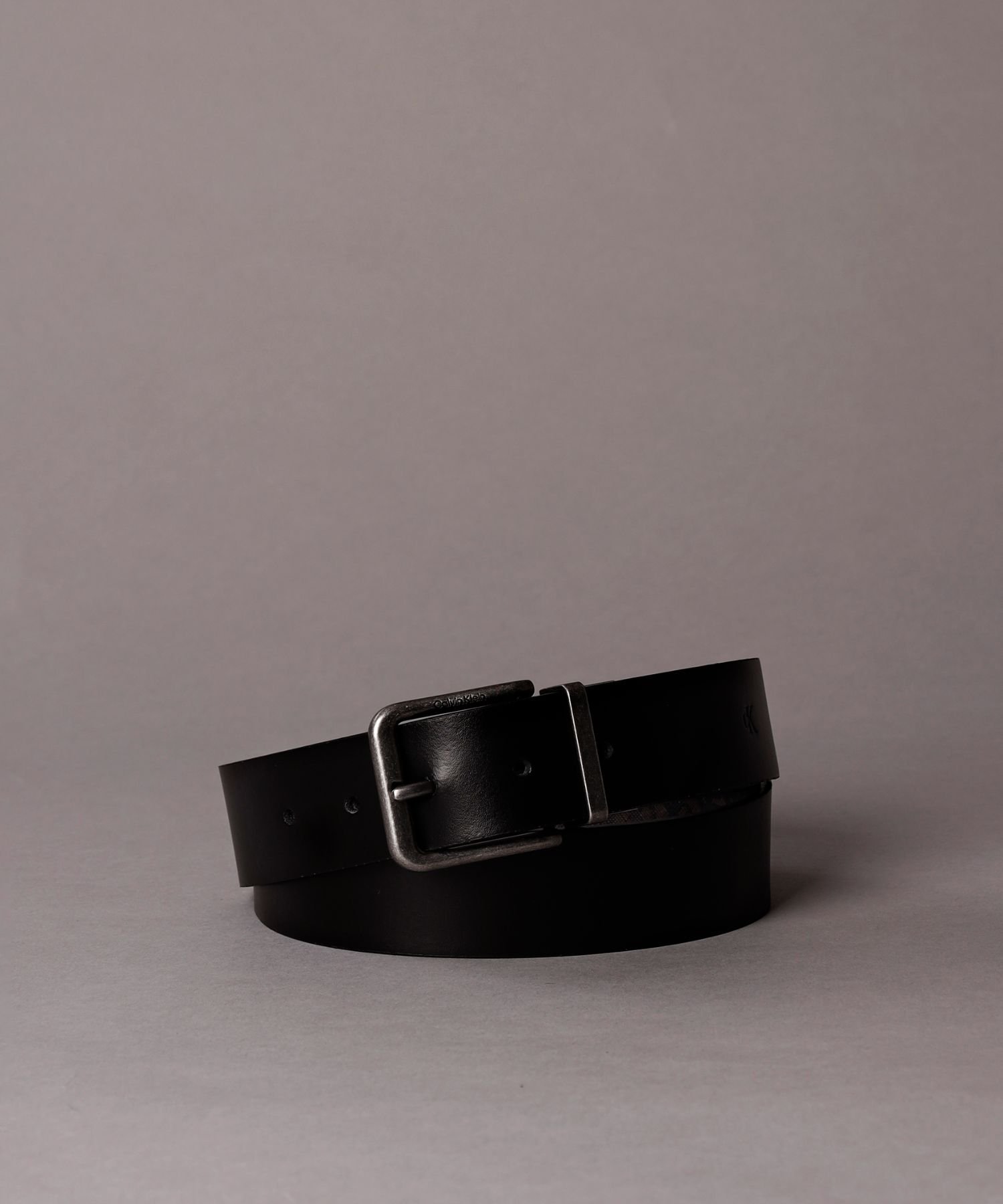 Calvin Klein Jeans Accessory (M)【公式ショップ】 カルバンクライン ブラックレザーリバーシブルベルト35mm Calvin Klein Jeans Accessory 4G7029G カルバン・クライン ファッション雑貨 ベルト ブラック【送料無料】