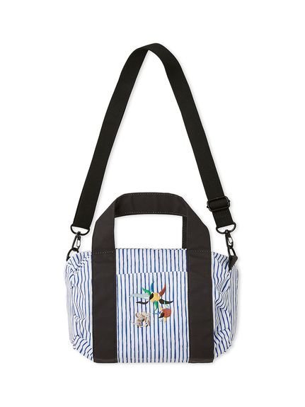 【SALE／40%OFF】emmi 【emmi×Leo Lionni】撥水 ワッペン2wayハンドバッグ エミ バッグ トートバッグ ブラック【送料無料】