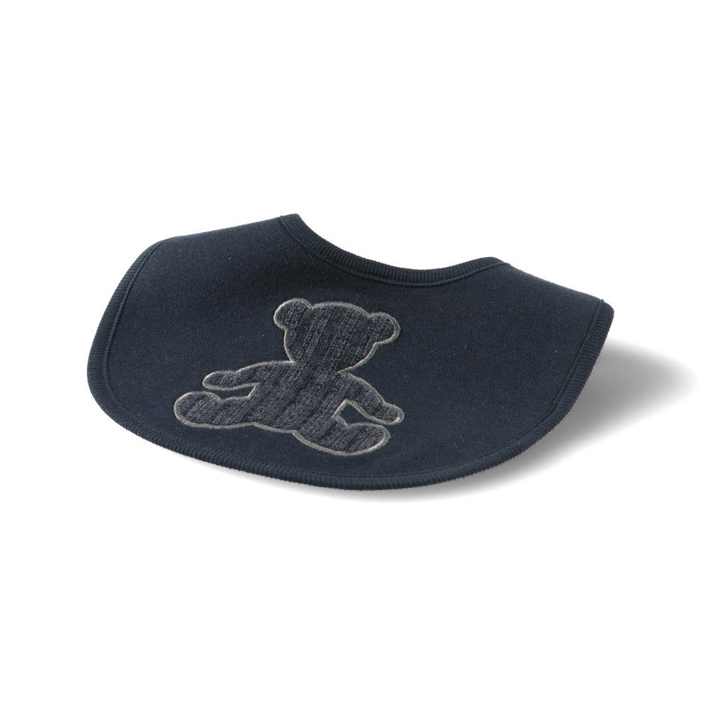 branshes 【ベビー】くま異素材MIXスタイ ブランシェス マタニティウェア・ベビー用品 スタイ・よだれかけ ホワイト ブルー