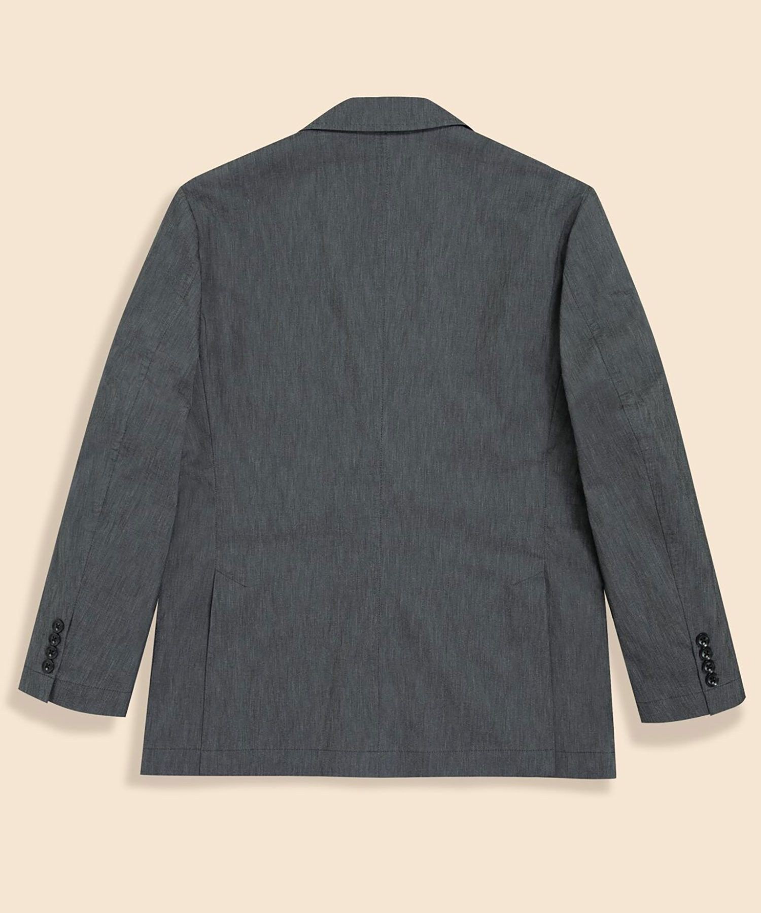 BROOKS BROTHERS コットンブレンド ウォッシャブル 段返り3釦アンコンジャケット TOKYO model ブルックス ブラザーズ ジャケット・アウター テーラードジャケット・ブレザー ネイビー グレー【送料無料】