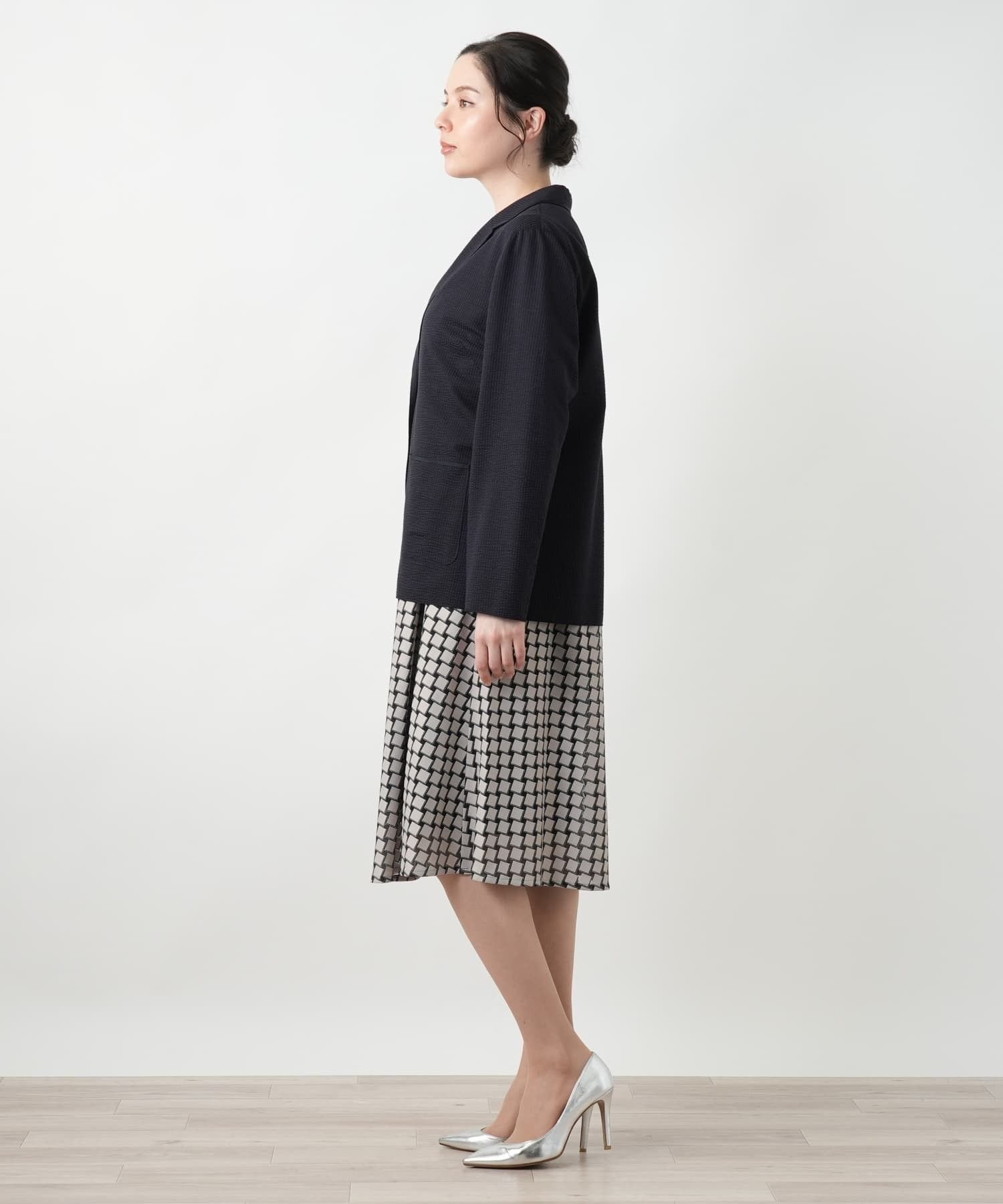 Leilian PLUS HOUSE 【店頭人気】ブレザー レリアン プラスハウス ジャケット・アウター テーラードジャケット・ブレザー ネイビー