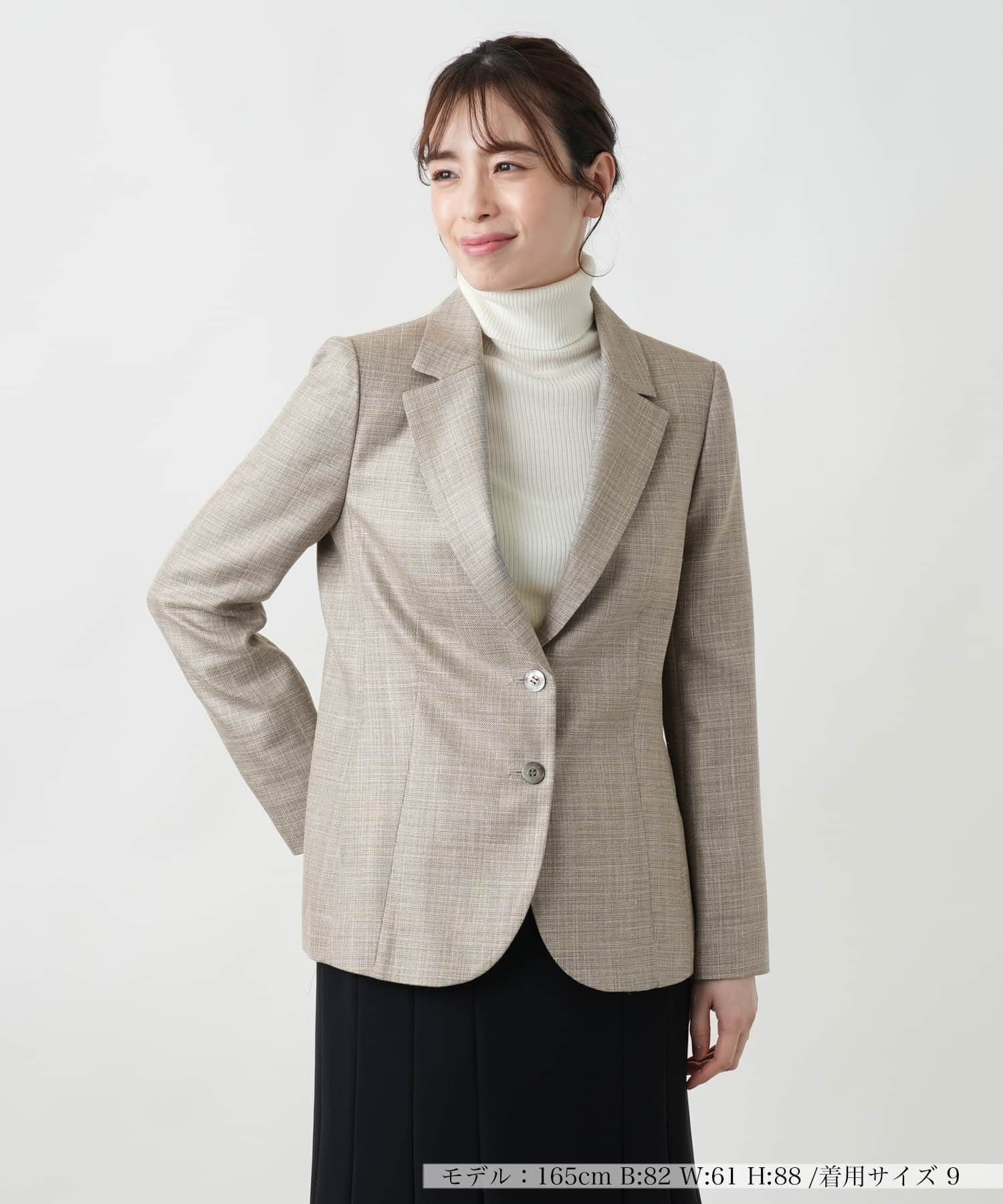 Leilian テーラードジャケット【LORO PIANA】 レリアン ジャケット・アウター テーラードジャケット・ブレザー ブラウン