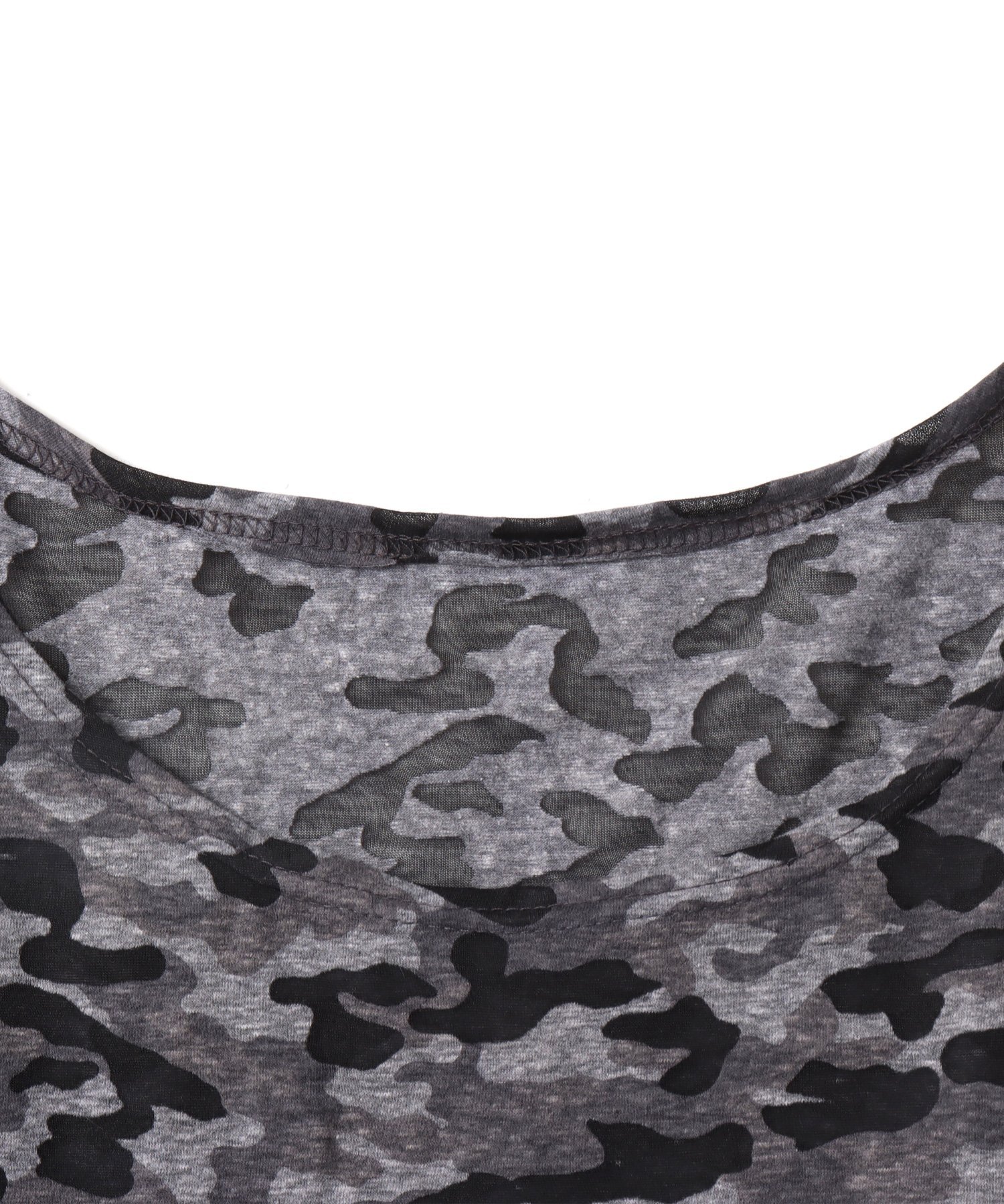 atmos pink atmos pink Cropped Camouflage Tops GRAY アトモス トップス カットソー・Tシャツ グレー