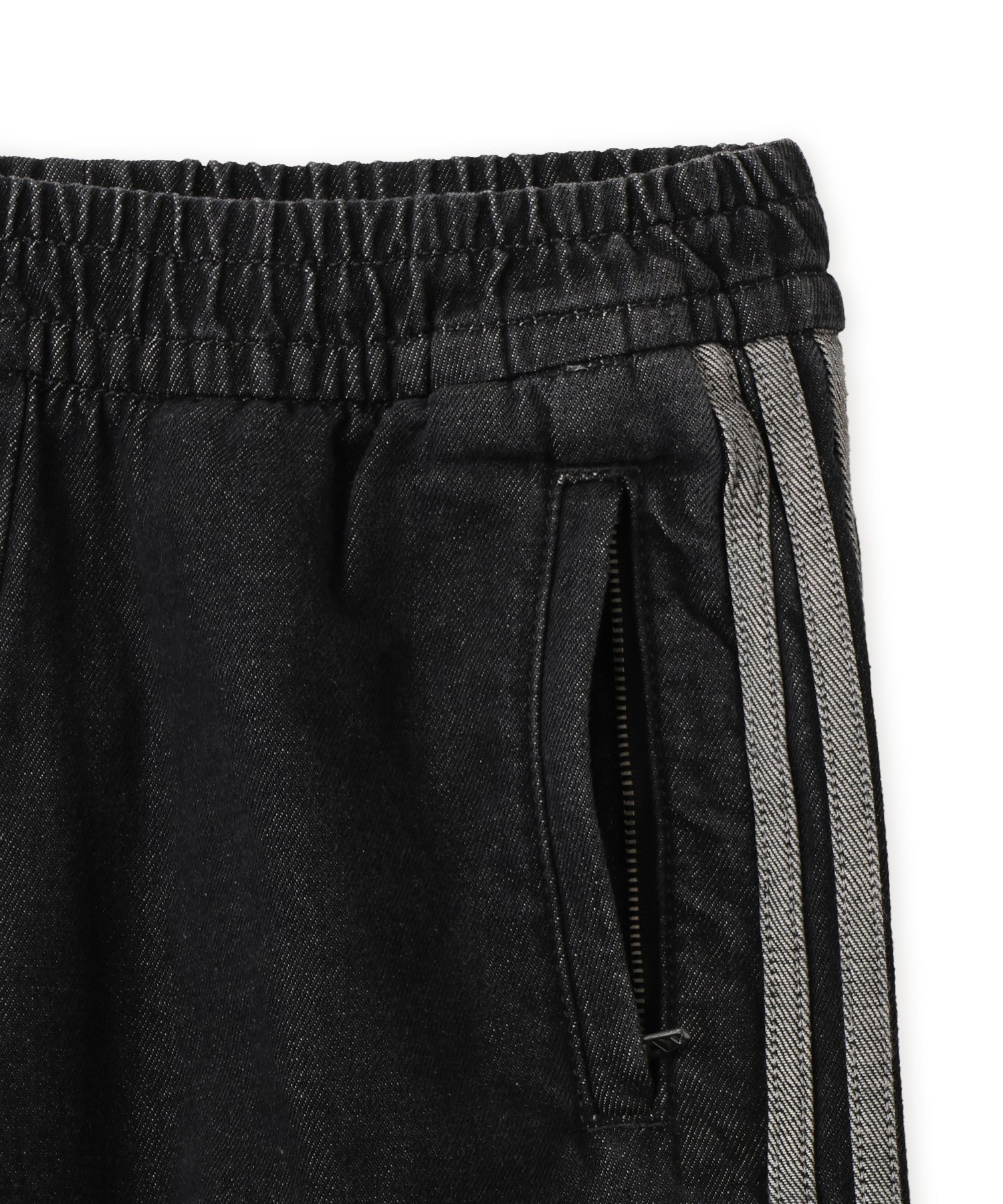 adidas MID RISE 2-IN-1 DENIM PANT トゥルーブラックデニム アトモス パンツ その他のパンツ ブラック