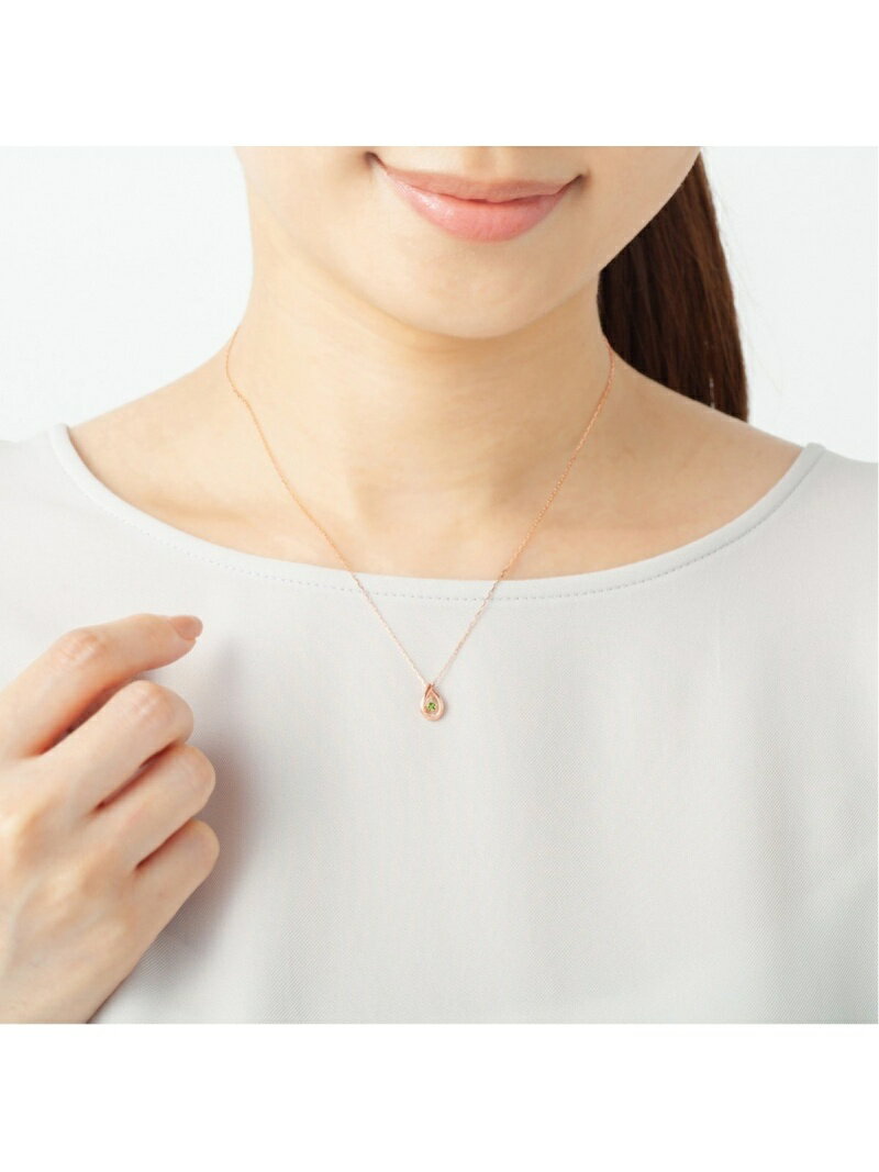 4℃ 【8月誕生石】K10ピンクゴールド ネックレス ヨンドシー アクセサリー・腕時計 ネックレス ゴールド【送料無料】