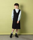 【SALE／19%OFF】a.v.v [140-150]【2WAY】バックプリーツジャンパースカート アー・ヴェ・ヴェ ワンピース・ドレス ワンピース ブラック ベージュ【送料無料】