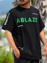 WHIM ROTH WhimROTH/(M)W/R ABLAZE Tee アダムスジャグラー トップス カットソー Tシャツ ブラック ホワイト【送料無料】