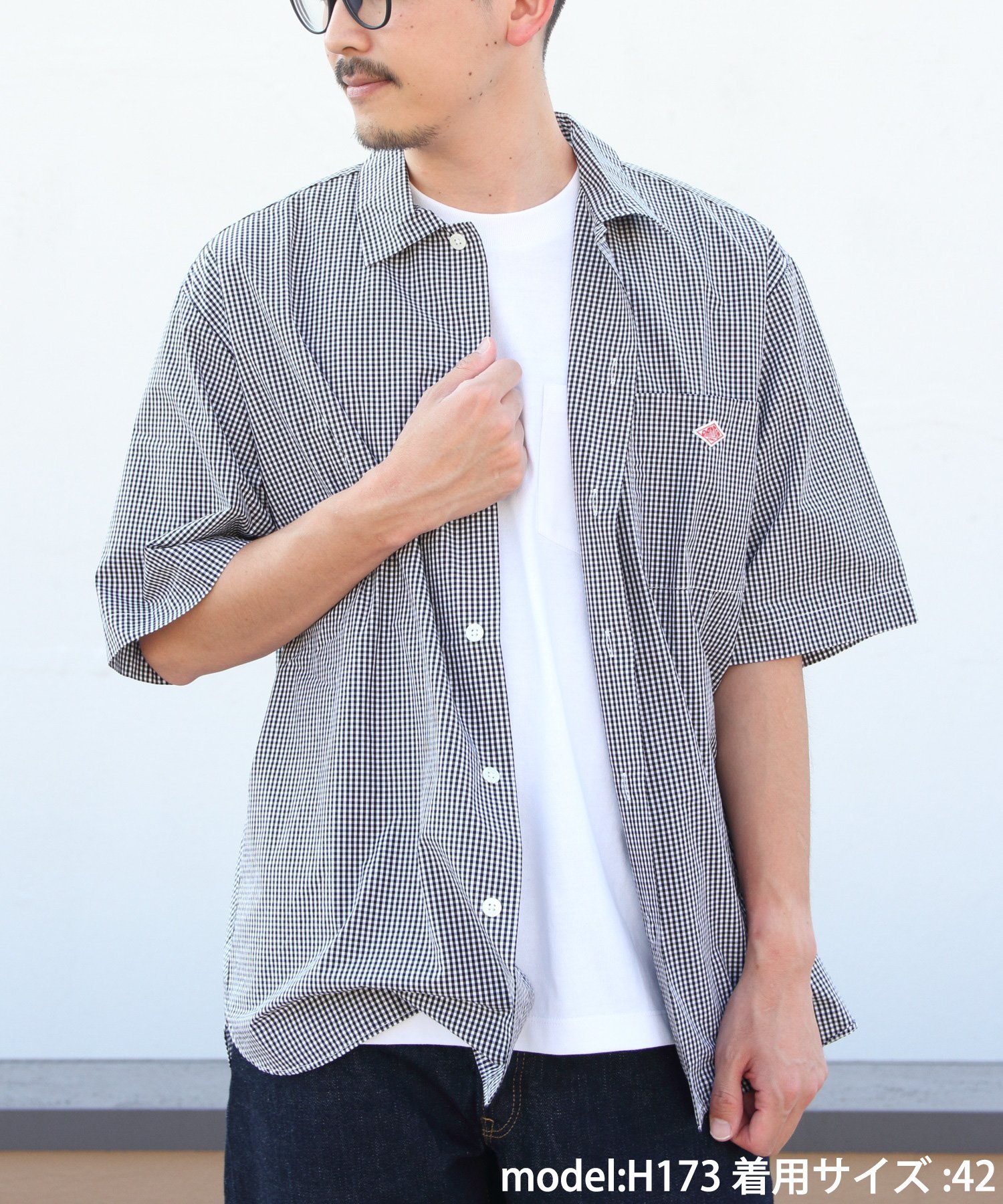 楽天Rakuten FashionDANTON DANTON/（M）WORK SHIRT SHORTSLEEVE ステップス トップス シャツ・ブラウス ブラック ネイビー【送料無料】