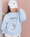 【SALE/20%OFF】LOWRYS FARM アニマルウラケ ローリーズファーム トップス スウェット・トレーナー ブルー グレー ホワイト