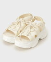 【SALE/30%OFF】THE SHOP TK 厚底スポーティサンダル ザ ショップ ティーケー シューズ・靴 サンダル ホワイト ブラック【送料無料】