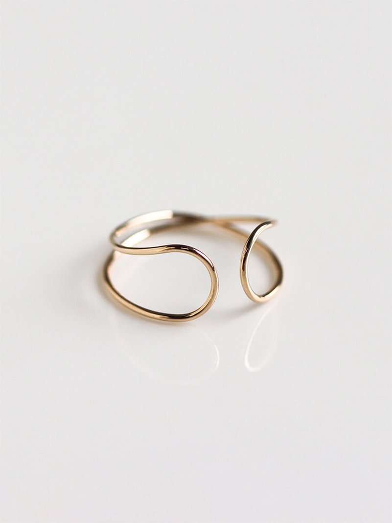 cui-cui ゴールド クロス イヤーカフ ｜ K10YG 【片耳用】 キュイキュイ アクセサリー・腕時計 イヤリング・イヤーカフ ゴールド【送料無料】