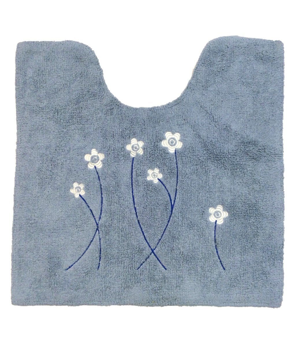 BACKYARD FAMILY コットントイレマット ローラ インテリア・生活雑貨 トイレ用品・バス用品 グレー ブ..