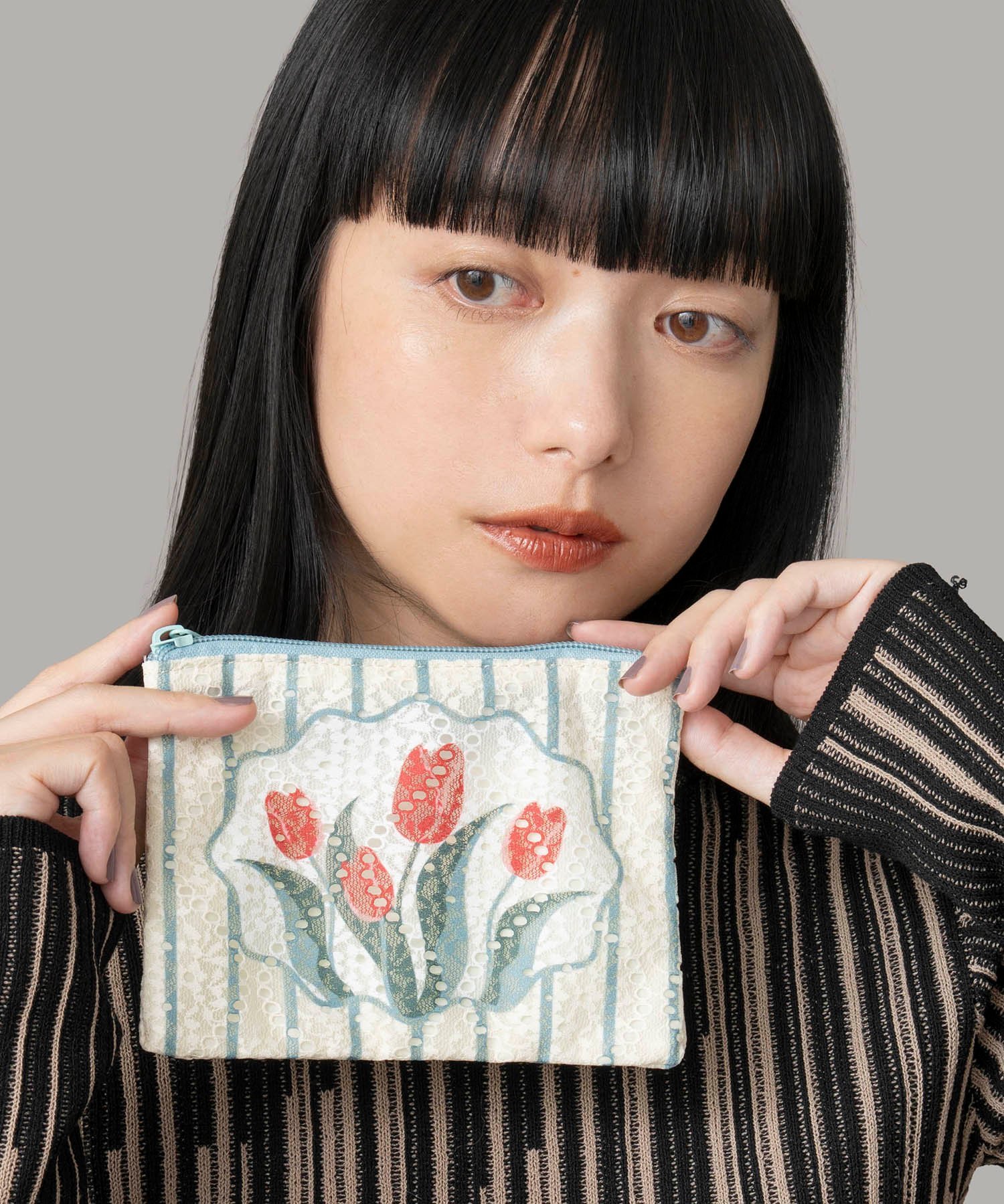 Casselini Casselini(キャセリーニ)レースチューリップポーチ キャセリーニ 財布・ポーチ・ケース ポー..