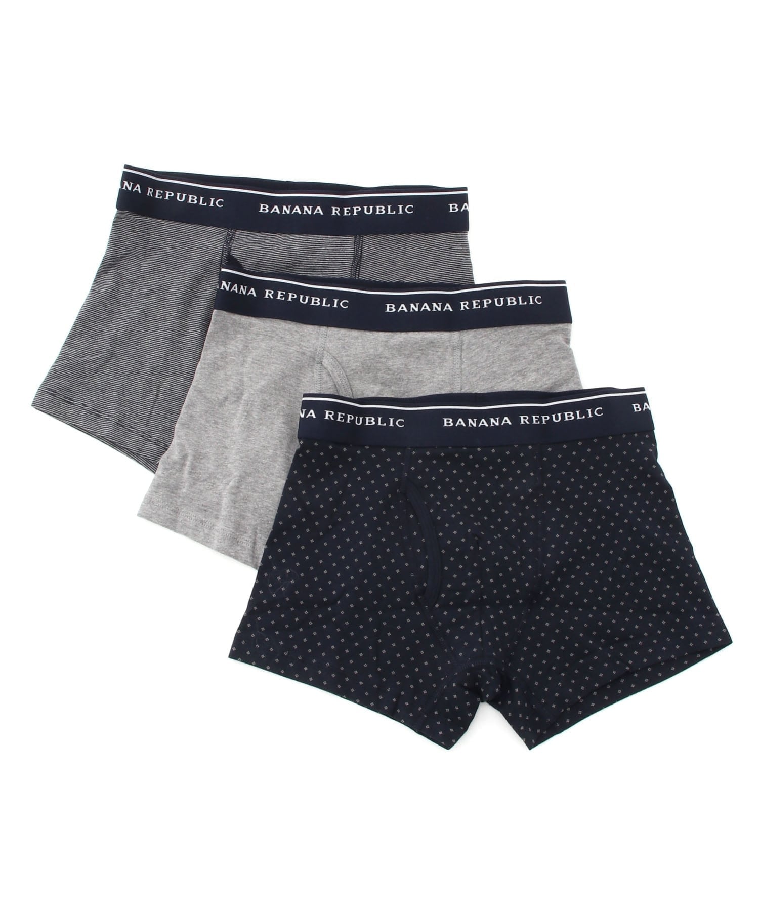 BANANA REPUBLIC FACTORY STORE (M)BANANA REPUBLIC FACTORY STORE　　ボクサーブリーフ（3枚セット） バナナ・リパブリック ファクトリーストアー インナー・ルームウェア ボクサーパンツ・トランクス ネイビー【送料無料】