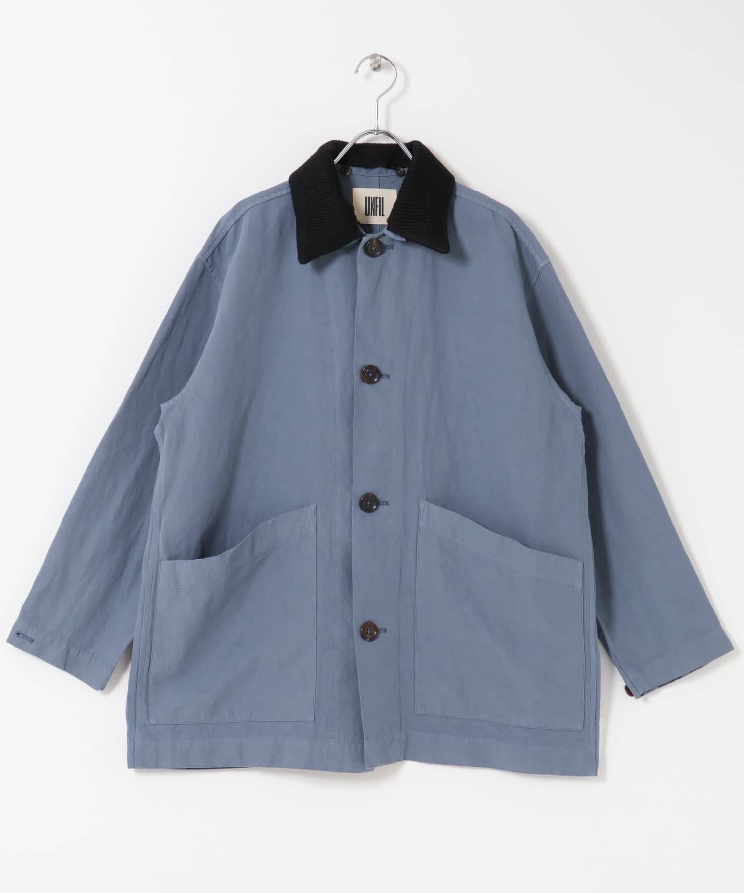 unfil GARMENTDYEINGCOVERALLS アーバンリサーチドアーズ ジャケット・アウター カバーオール・ワークジャケット ホワイト ブルー