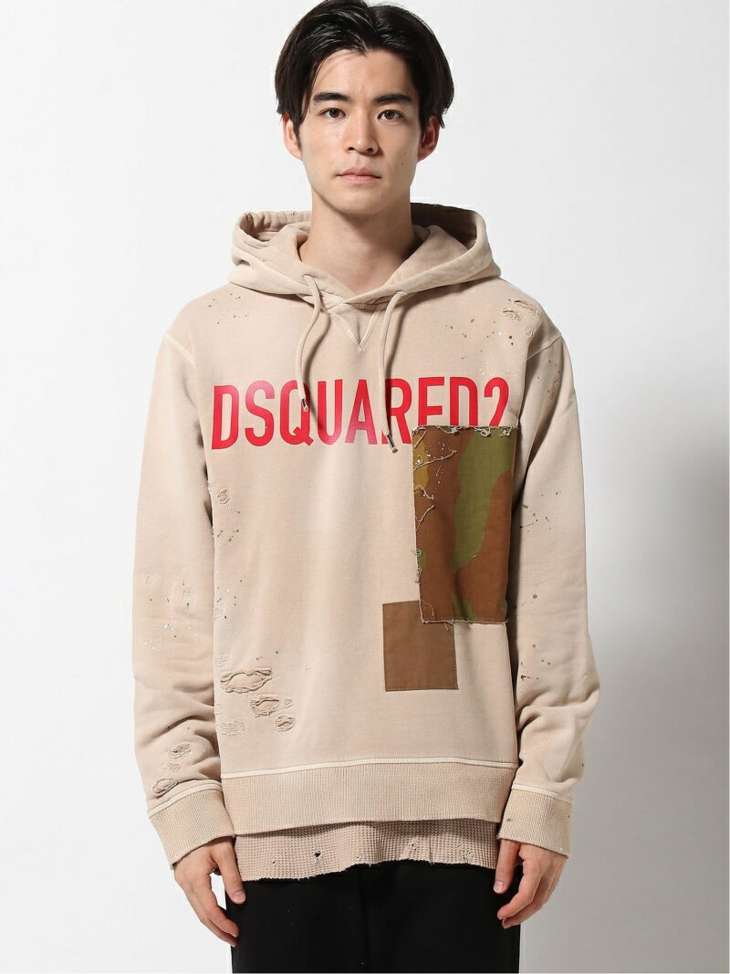 【SALE／45%OFF】DSQUARED2 Patch Cool Hoodie ディースクエアード トップス パーカー・フーディー ブラウン【送料無料】のサムネイル