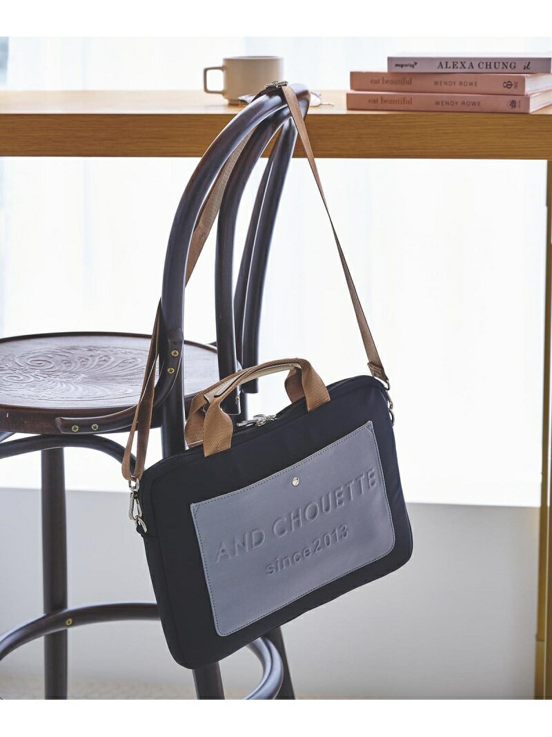 【SALE／50%OFF】& chouette PCケース小 アンドシュエット 財布・ポーチ・ケース ポーチ ブラック グレー【送料無料】のサムネイル