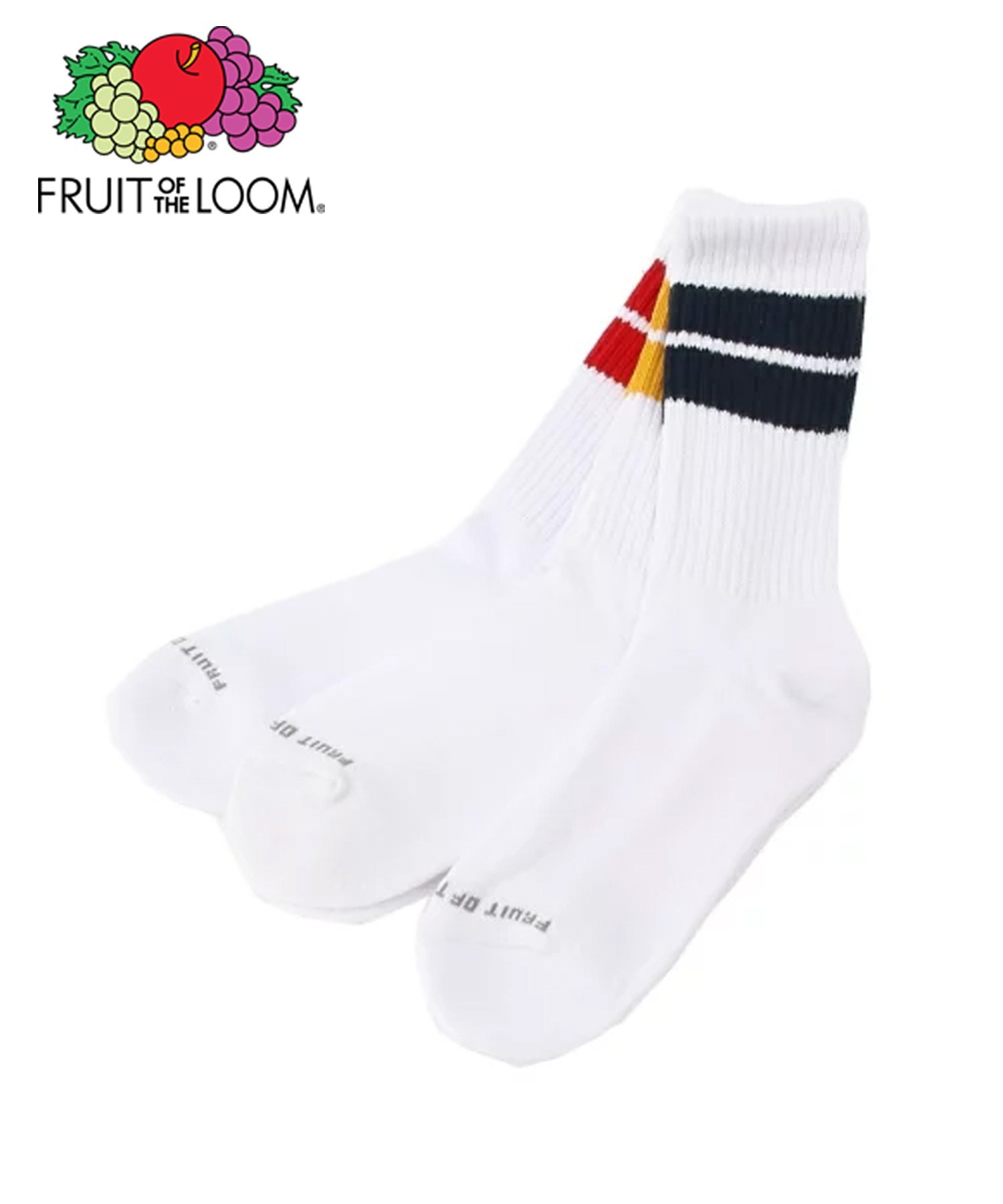 FRUIT OF THE LOOM FRUIT OF THE LOOM/(W)C FTL AC 2ラインソックス ハンドサイン 靴下・レッグウェア 靴下